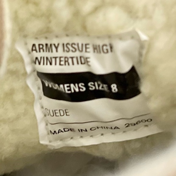 NIB SeaVees Army Issue High Wintertide High Top Sneaker Plush Lined Sand 8 - Picture 10 of 12